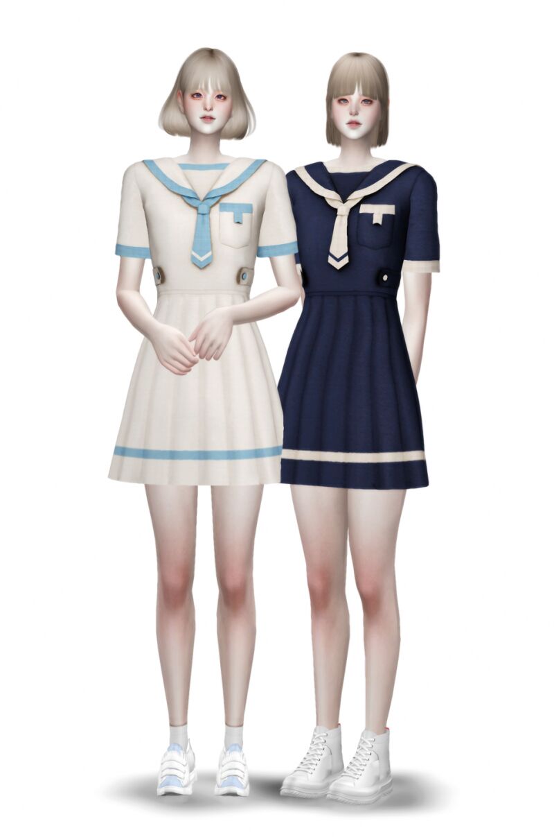 sims 4 cc sailor onepiece by yunseol 2