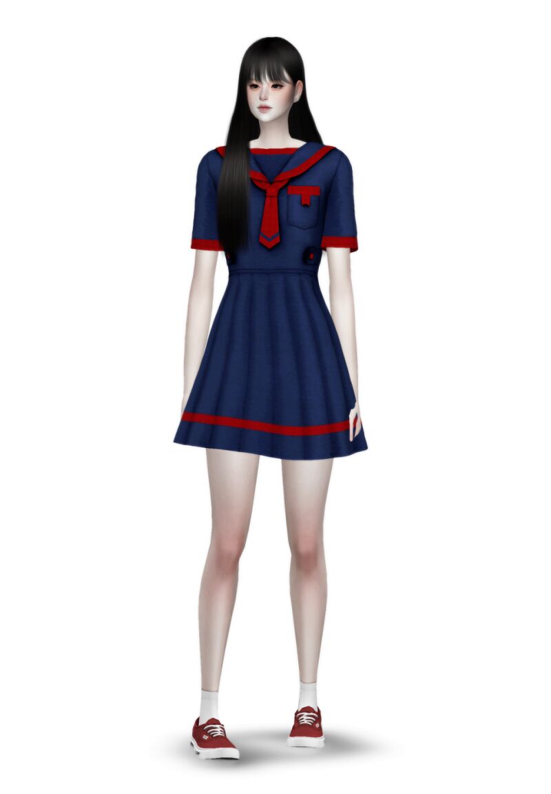 sims 4 cc sailor onepiece by yunseol 4