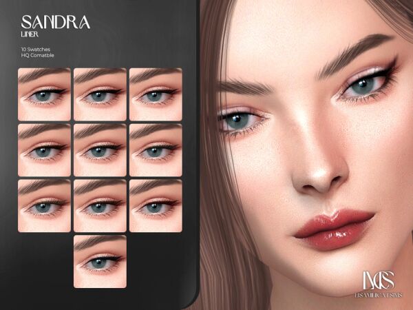 Sandra Liner – Stunning Eyeliner for Your Sims Sims 4 CC