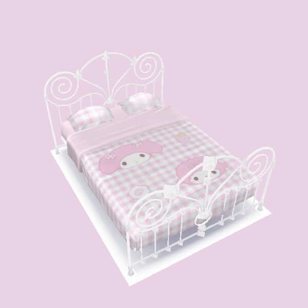 sims 4 cc shabby chic bed recolors by gloomiee 2