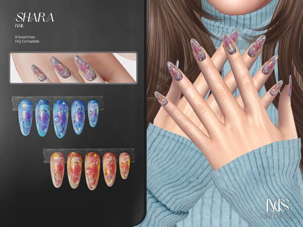 Shara Nail By Lisaminicatsims Sims 4 CC