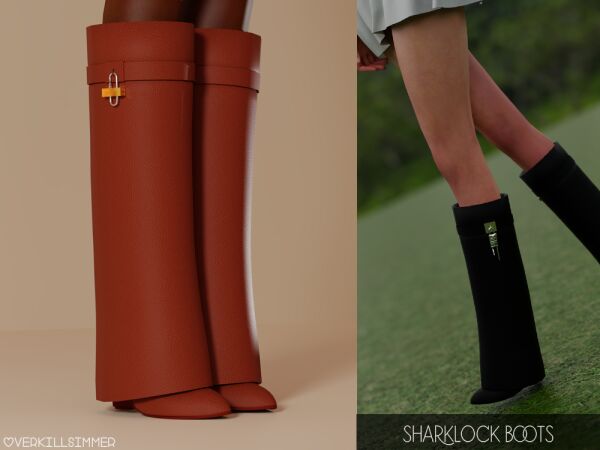 Sharklock Boots Sims 4 CC