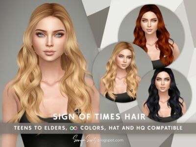 Sign Of Times Hair Sims 4 CC