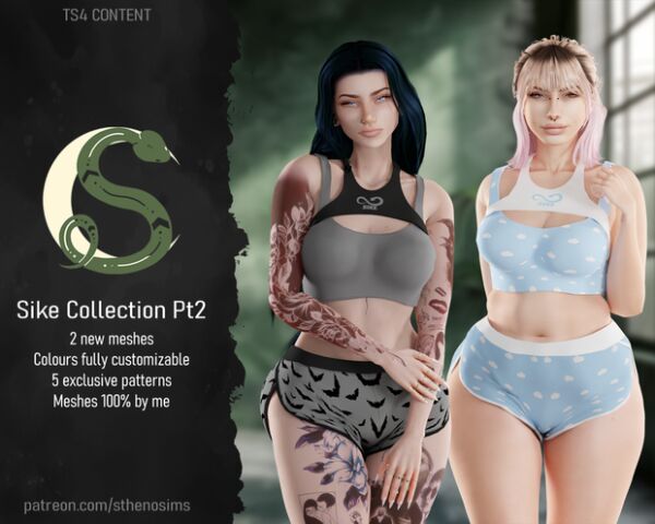 Sike Collection PT2 – Stylish Sleepwear Sims 4 CC