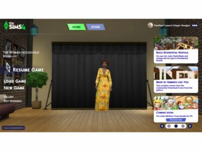 Sims 2 Style Photo Studio Main Menu Replacement Sims 4 CC