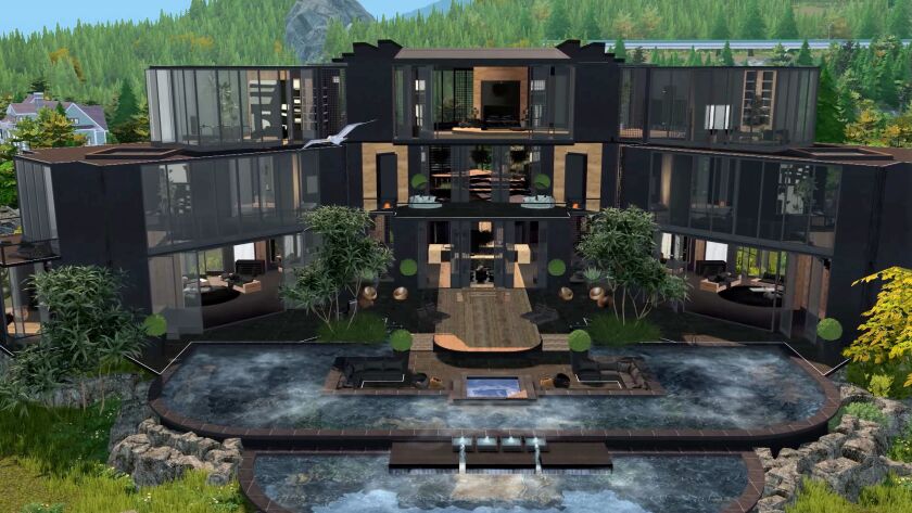 sims 4 cc sims4vibes bay mansion luxury family mansion 3