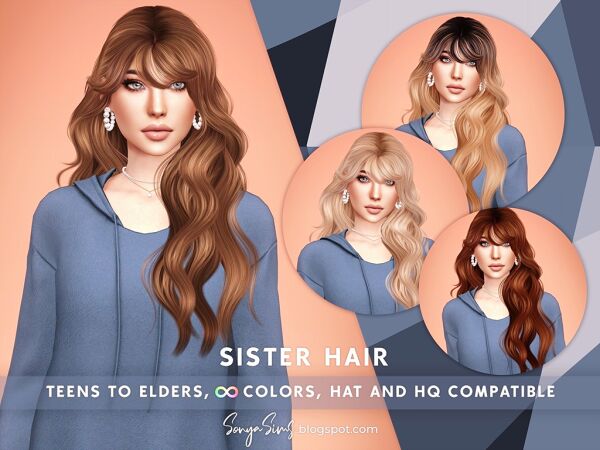 Sister Hair Sims 4 CC