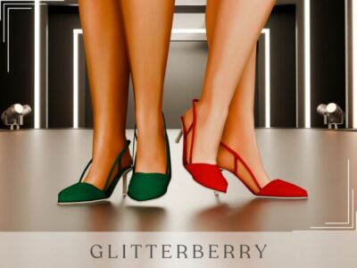 Sleek Heels by Glitterberryfly Sims 4 CC