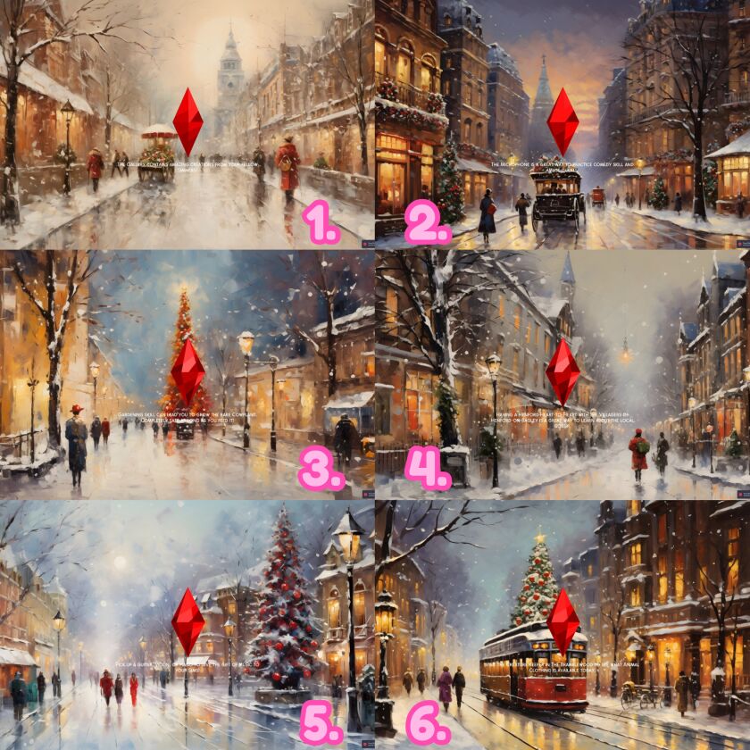 sims 4 cc snowy city loading screens 2