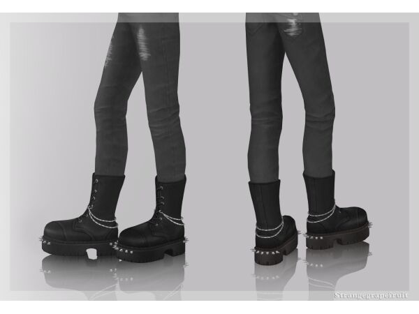 Spiked Boots by Strangegrapefruit Sims 4 CC