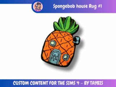 Spongebob House Rug – A Fun Decor Piece Sims 4 CC