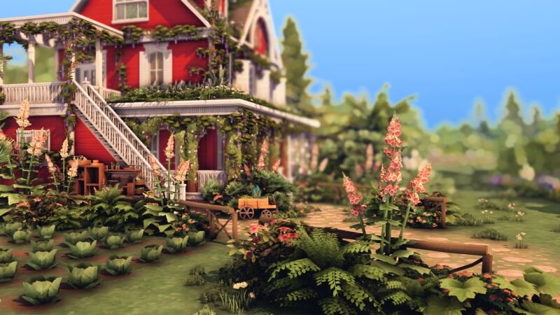 sims 4 cc spring cottage by plumbobkingdom 2