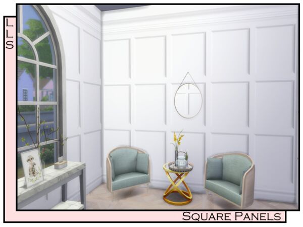 Stylish Square Panels for Your Sims Sims 4 CC