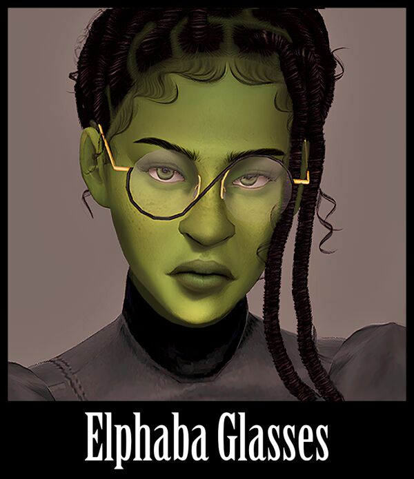 Stylish Elphaba Glasses by Stamsim Sims 4 CC