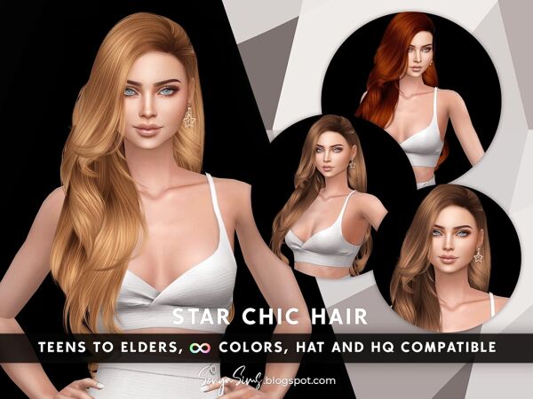 Star Chic Hair Sims 4 CC