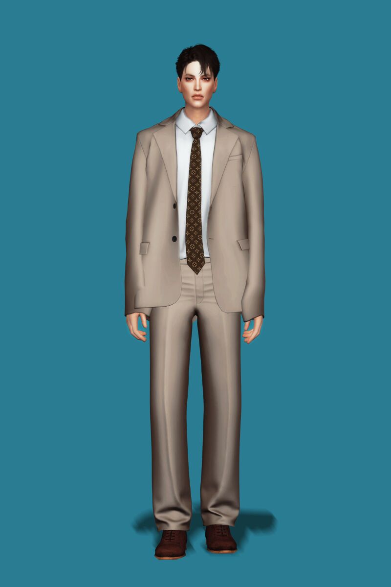 sims 4 cc suit w tie by gorilla gorilla gorilla 3