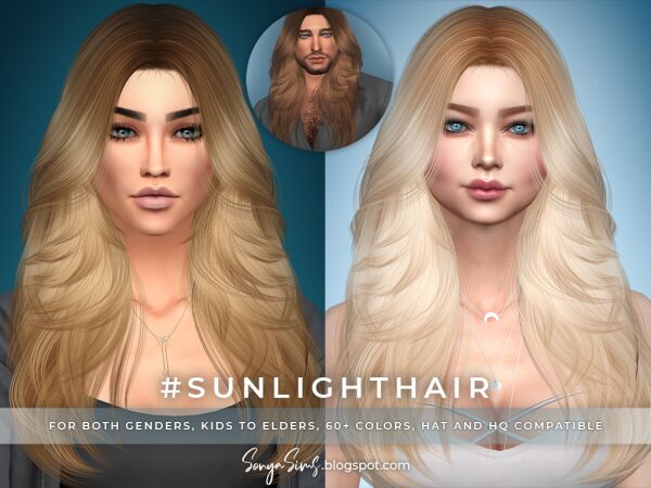 Sunlight Hair Sims 4 CC