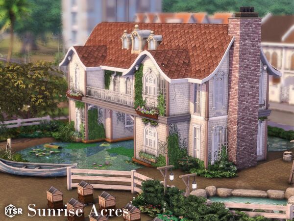 Sunrise Acres: No CC House Sims 4 CC