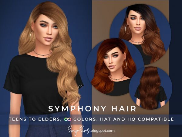 Symphony Hair Sims 4 CC