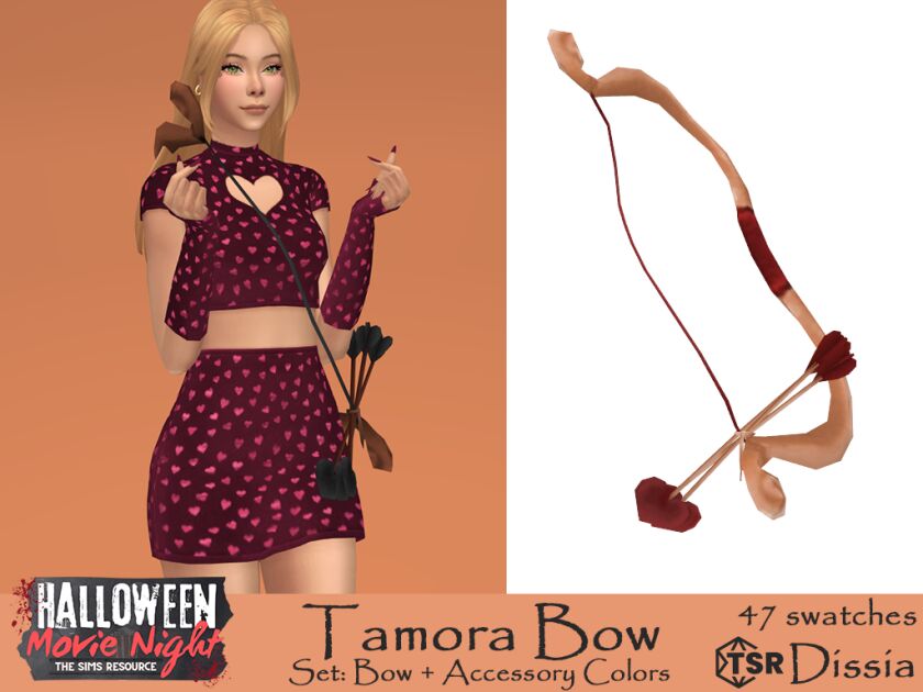 Tamora Bows: Accessories for All Sims 4 CC