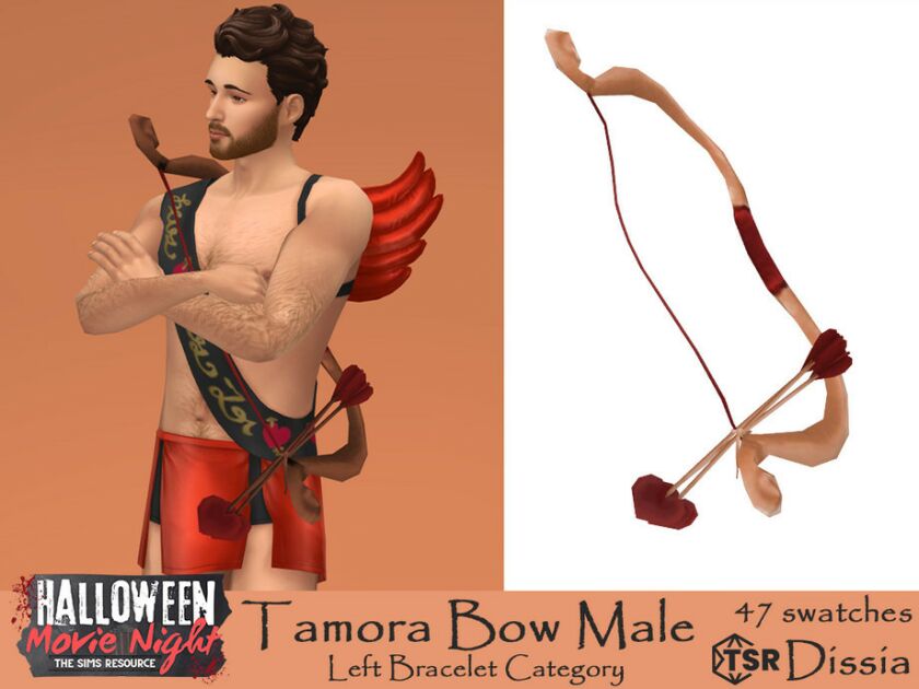 sims 4 cc tamora bows for female and male with v1 or 3