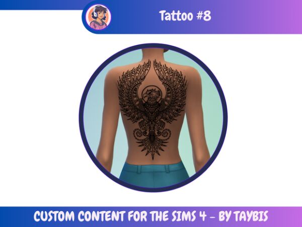 Tattoo 08 By Taybis Sims 4 CC