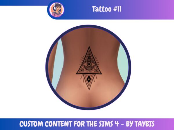 Tattoo 11 By Taybis Sims 4 CC