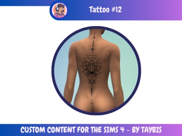 Tattoo 12 By Taybis Sims 4 CC