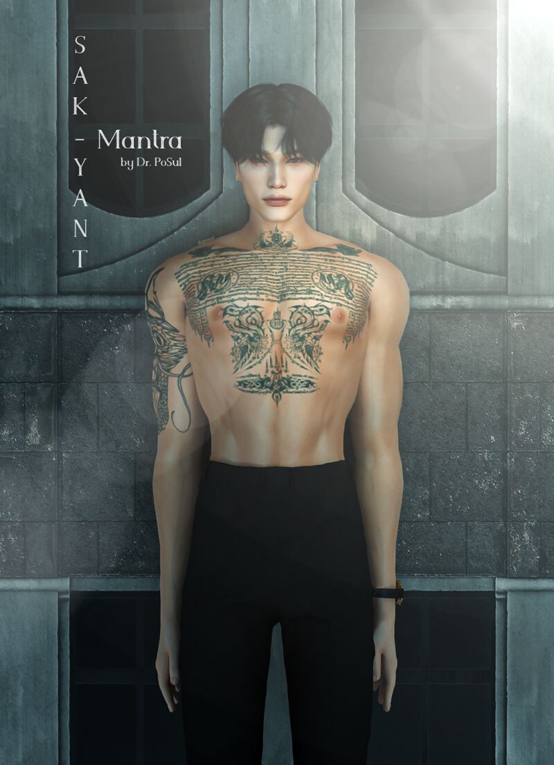 sims 4 cc tattoo collection sak yant pallet mantra by po sul 2