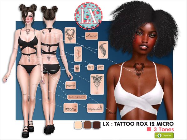 Tattoo ROX by Eleyequix Sims 4 CC