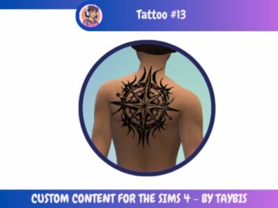 Tattoo Design by Taybis Sims 4 CC