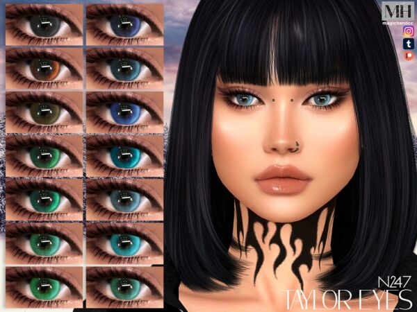 Taylor Eyes N247 by MagicHand Sims 4 CC