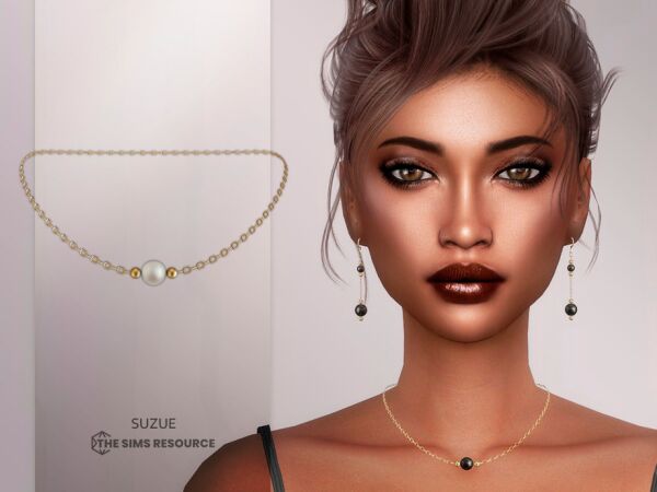 Tessa Necklace by Suzue Sims 4 CC