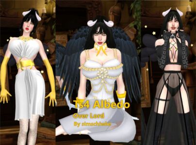 The Beautiful Succubus Albedo Sims 4 CC