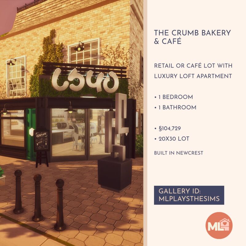 sims 4 cc the crumb bakery no cc by melandcapybara 3