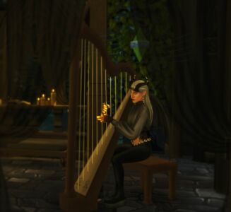 The Harp IS Functional! Sims 4 CC