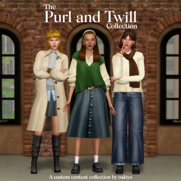 The Purl And Twill Collection Sims 4 CC