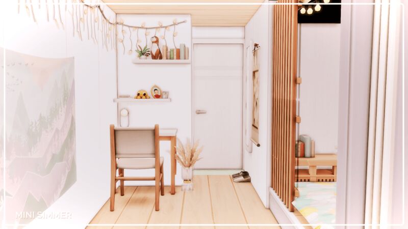 sims 4 cc tiny japanese apartment no cc by mini simmer 5