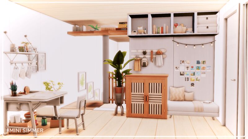 sims 4 cc tiny japanese apartment no cc by mini simmer 6