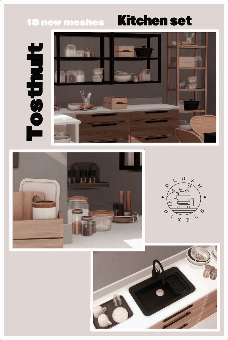 sims 4 cc tosthult kitchen by plushpixels 2