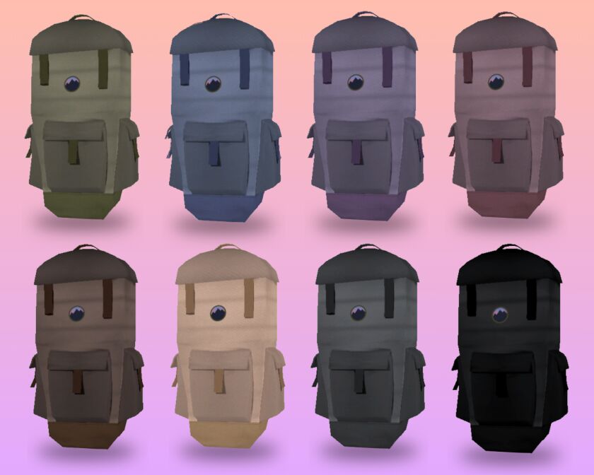 Traveler’s Backpack by Mylittleponyoh Sims 4 CC