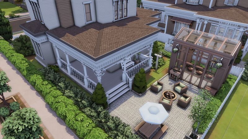 sims 4 cc two victorian houses by bojanasimsyt 4