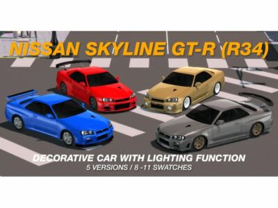 2002 Nissan Skyline GT-R (R34) – Tyler Winston Cars Sims 4 CC