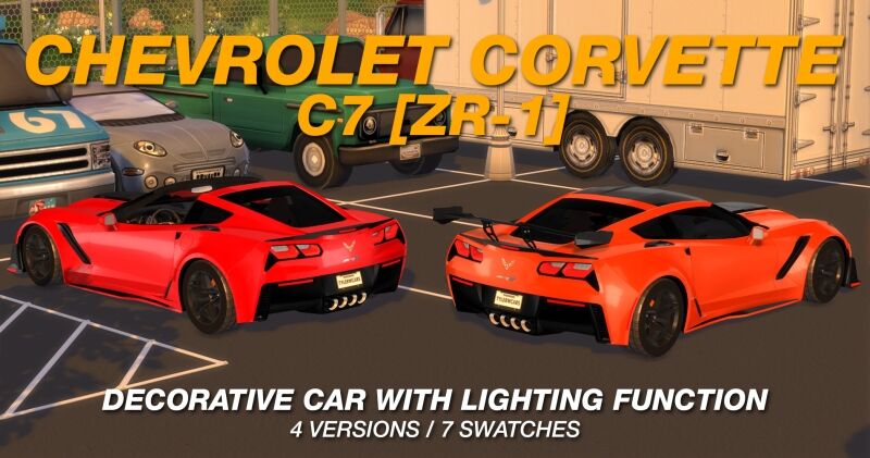 sims 4 cc tyler winston cars 2019 chevrolet corvette zr1 2