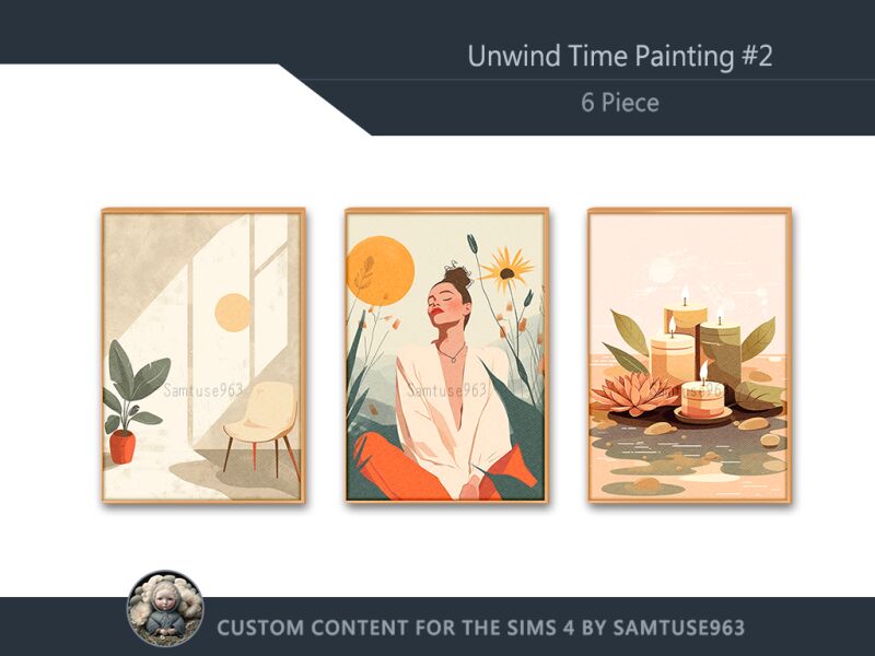 sims 4 cc unwind time painting 2 extra a samtuse963 2