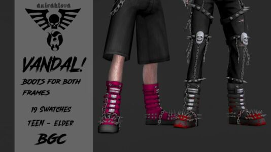 V A N D A L Boots Release! Sims 4 CC