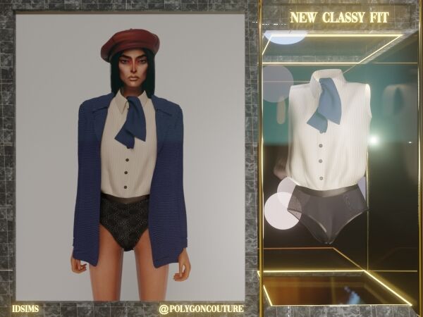 sims 4 cc v sized leather top 21