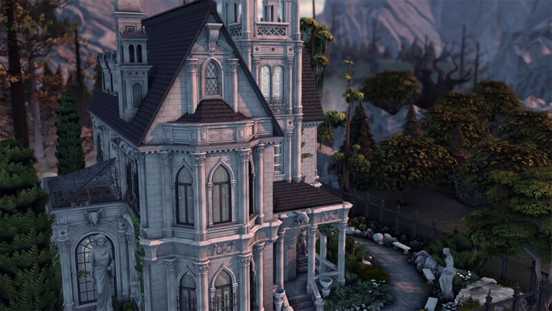 sims 4 cc vampires haunted home by simsphony 3