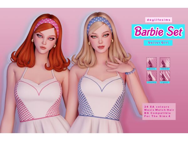 sims 4 cc viccs barbie hair toddler version mesh by daylifesims 2