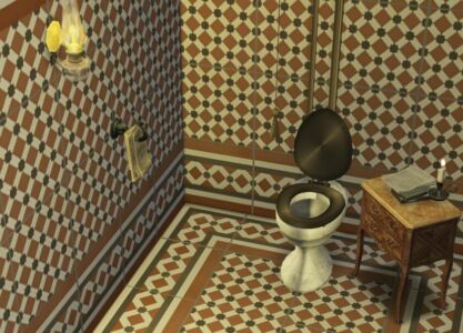 Victorian Toilet Hook De-Luxe Sims 4 CC